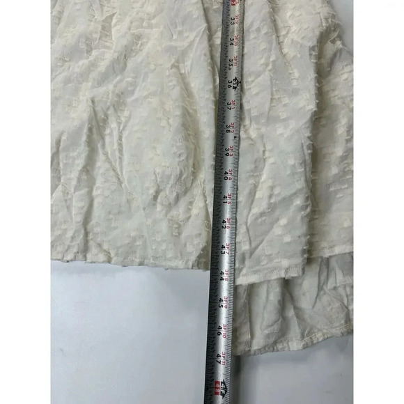 Apiece Apart Dress Womens 4 Sofie Cream Textured Midi Peasant Boho Lightweight - Picture 14 of 14